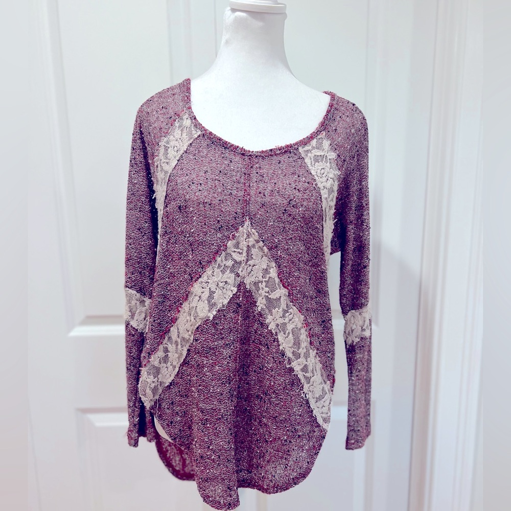 Free People rose Galaxy sweater